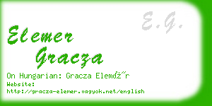 elemer gracza business card